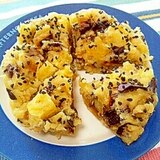 お芋ごろごろ☆焼き芋とりんごのもっちり蒸しケーキ♪